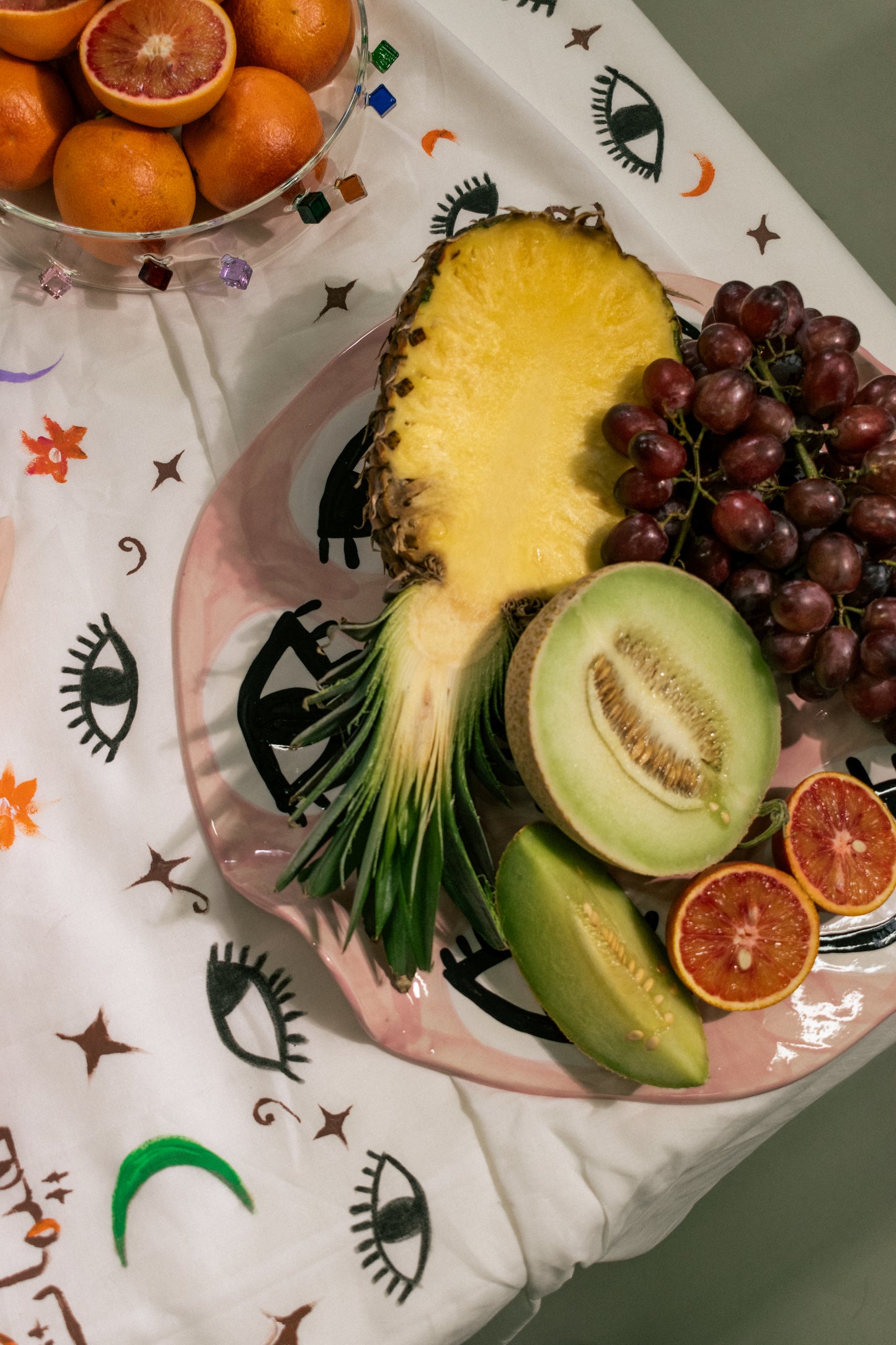 PINK EVIL EYE PLATTER