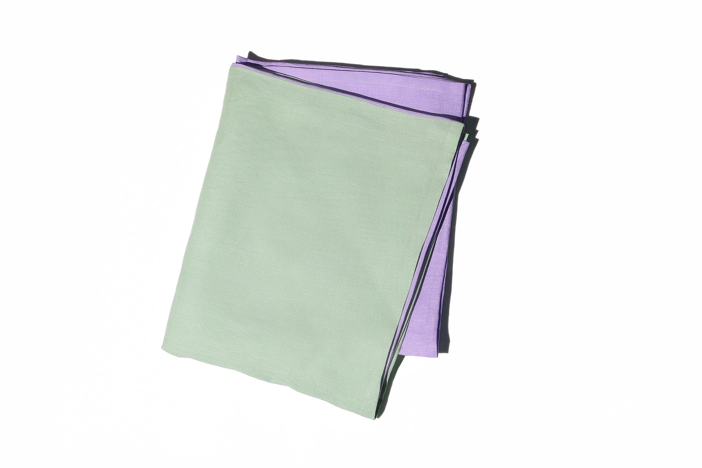 HALF/HALF TABLE CLOTH (LILAC/GREEN)