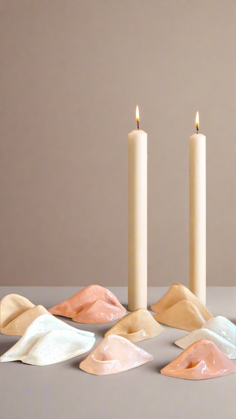 ETHEREAL CANDLE HOLDER (SML/BLUSH)