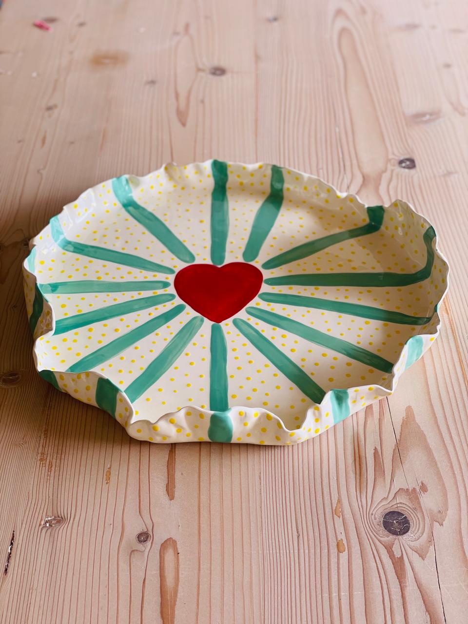 STRIPES IN MY HEART PLATTER