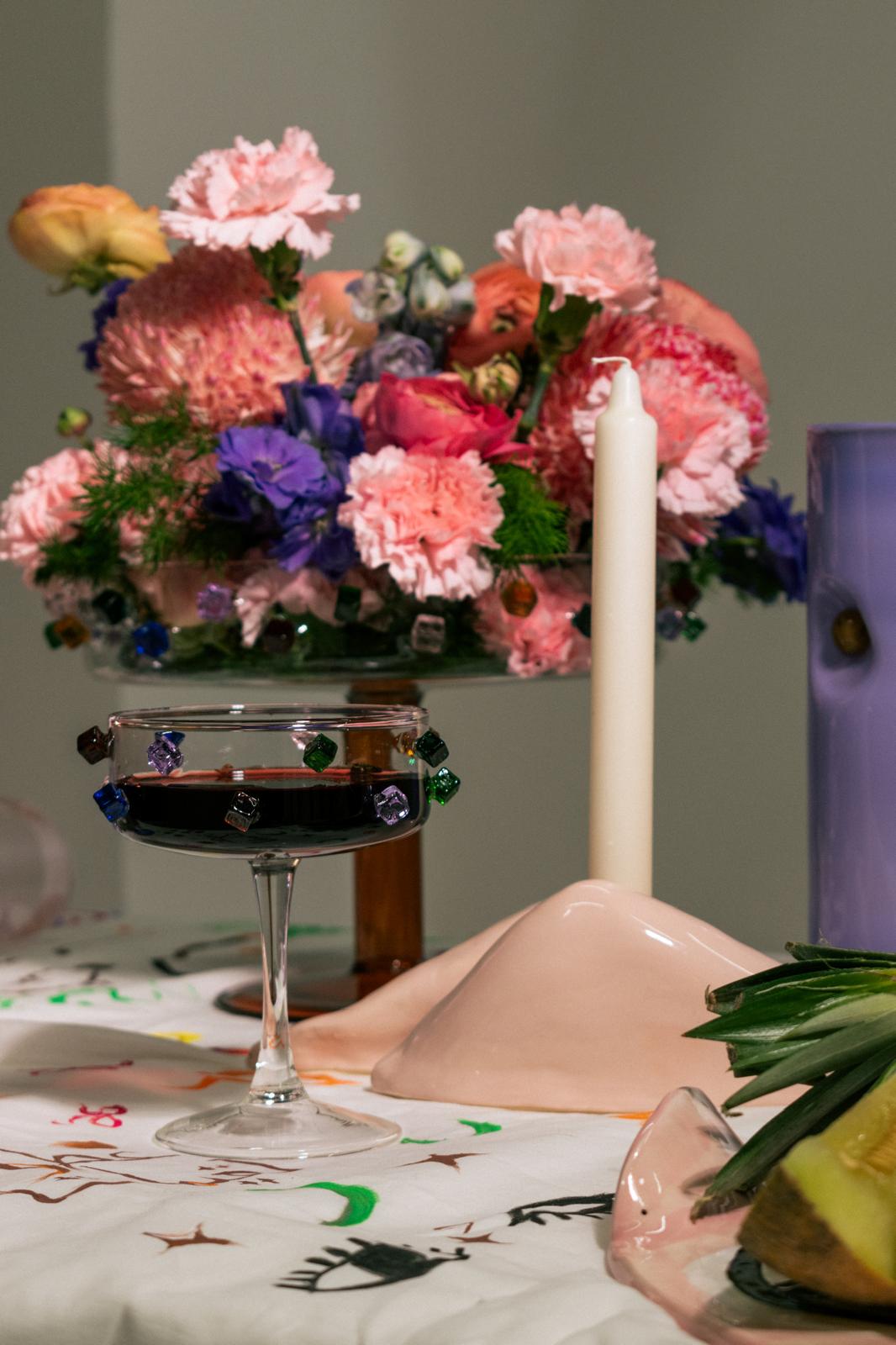 ETHEREAL CANDLE HOLDER (MED/SALMON)