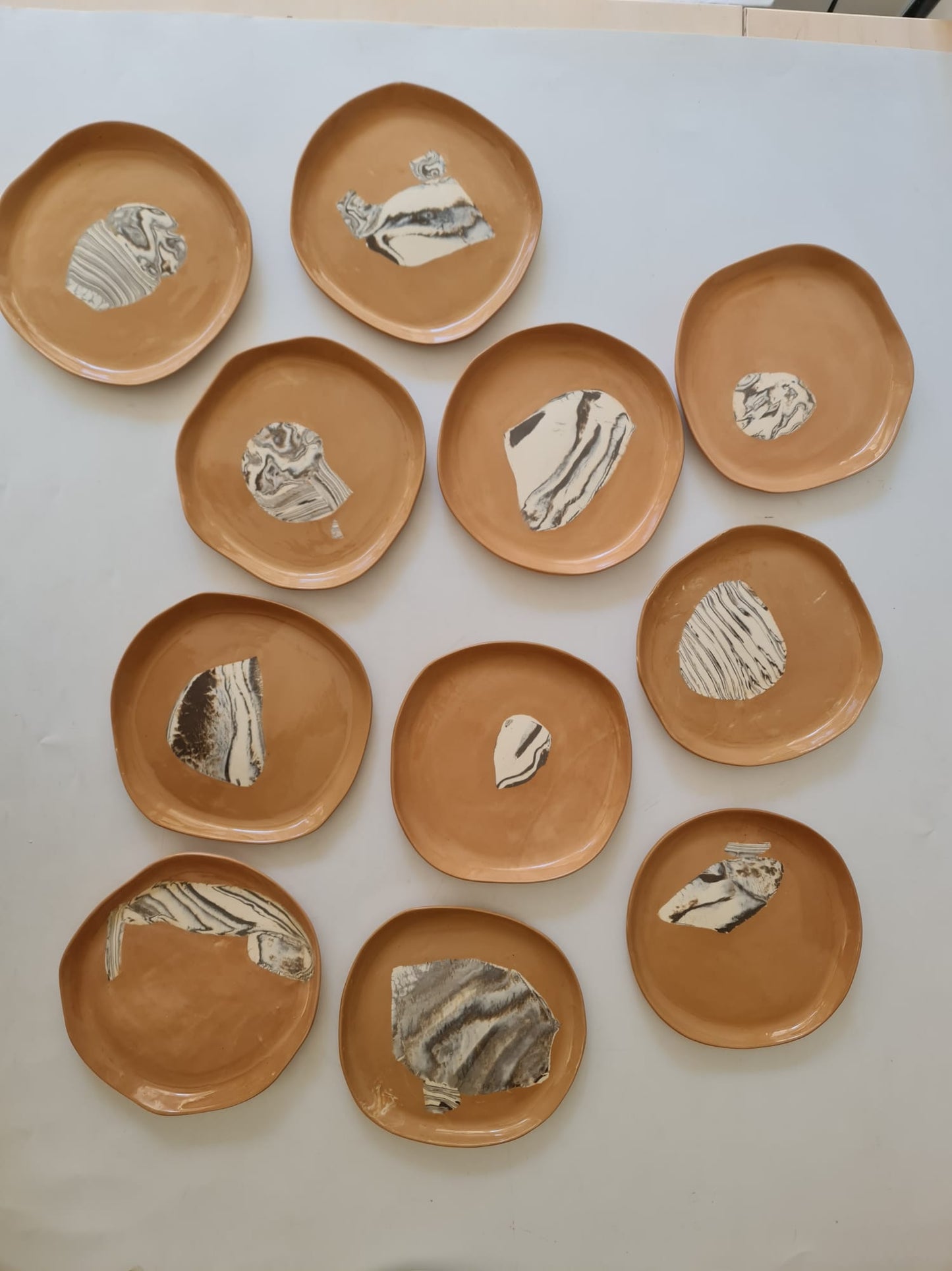 RED CLAY SIDE PLATES