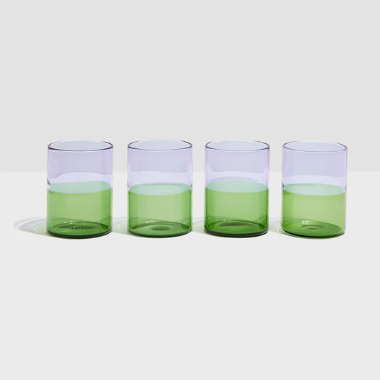TWO-TONE GLASS (LILAC/GREEN)