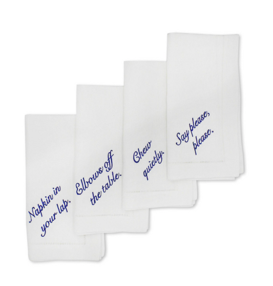 MISS MANNERS NAPKINS
