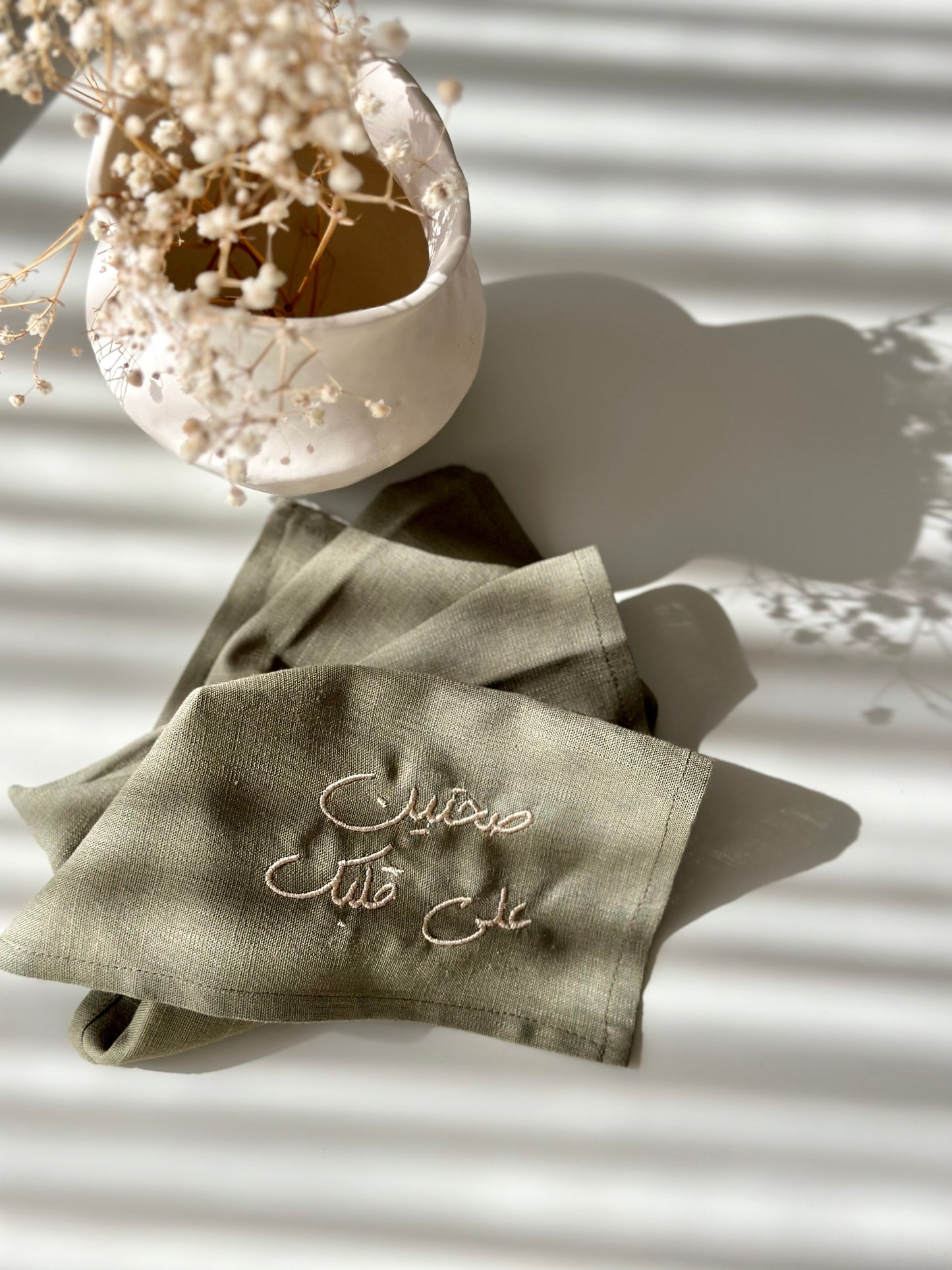 HUNGRY ARAB NAPKINS (OLIVE)